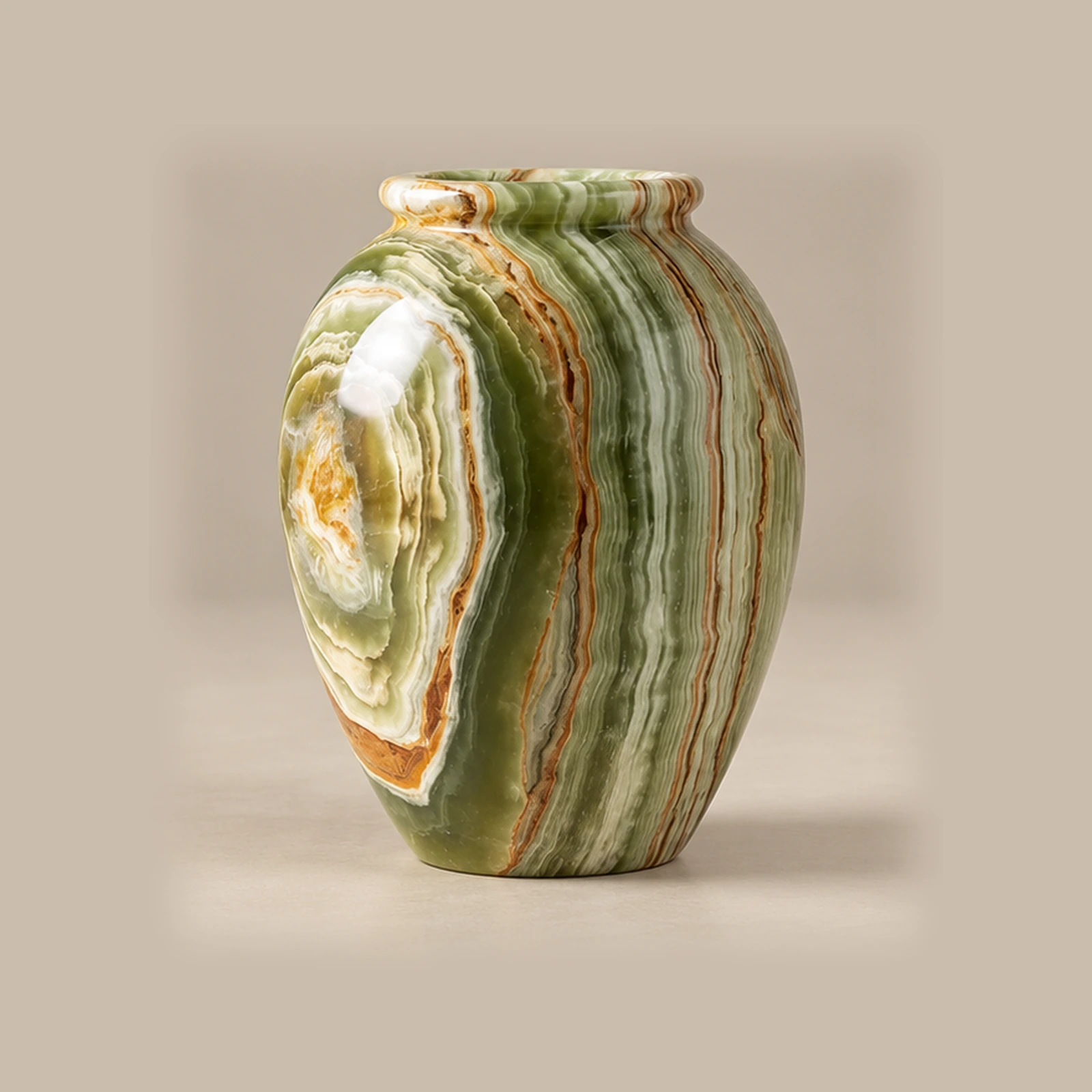Green Onyx Vase